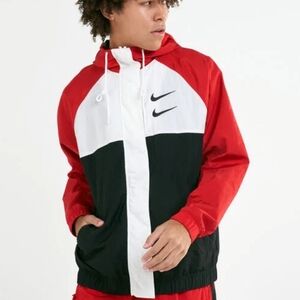 Nike Double Swoosh Windbreaker Jacket Men's Small